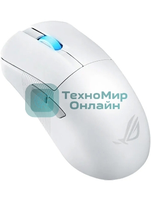 Мышь беспроводная ASUS ROG Harpe Ace Mini белый, 42000 dpi, радиоканал, Bluetooth, USB, кнопки - 5