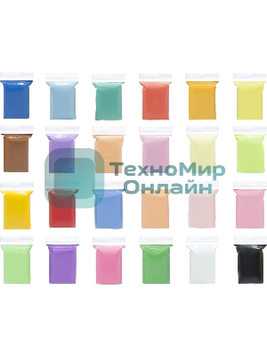 Пластилин легкий Silwerhof Create LC24OP-360st 24цв. 15гр. стек 3шт пакет