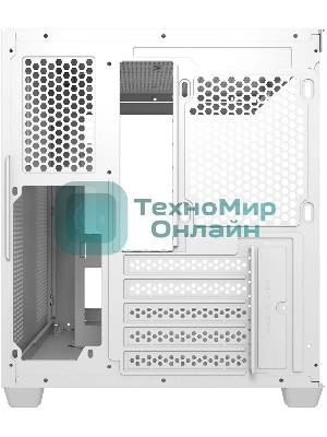 Компьютерный корпус Bloody CC-121 белый без БП mATX 7x120мм 1xUSB2.0 1xUSB3.0 audio