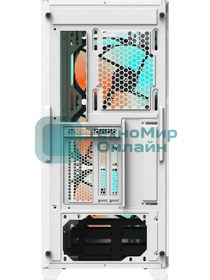 Компьютерный корпус Gigabyte C301GW белый без БП ATX 4x120мм 4x140мм 2xUSB 3.0 audio bott PSU