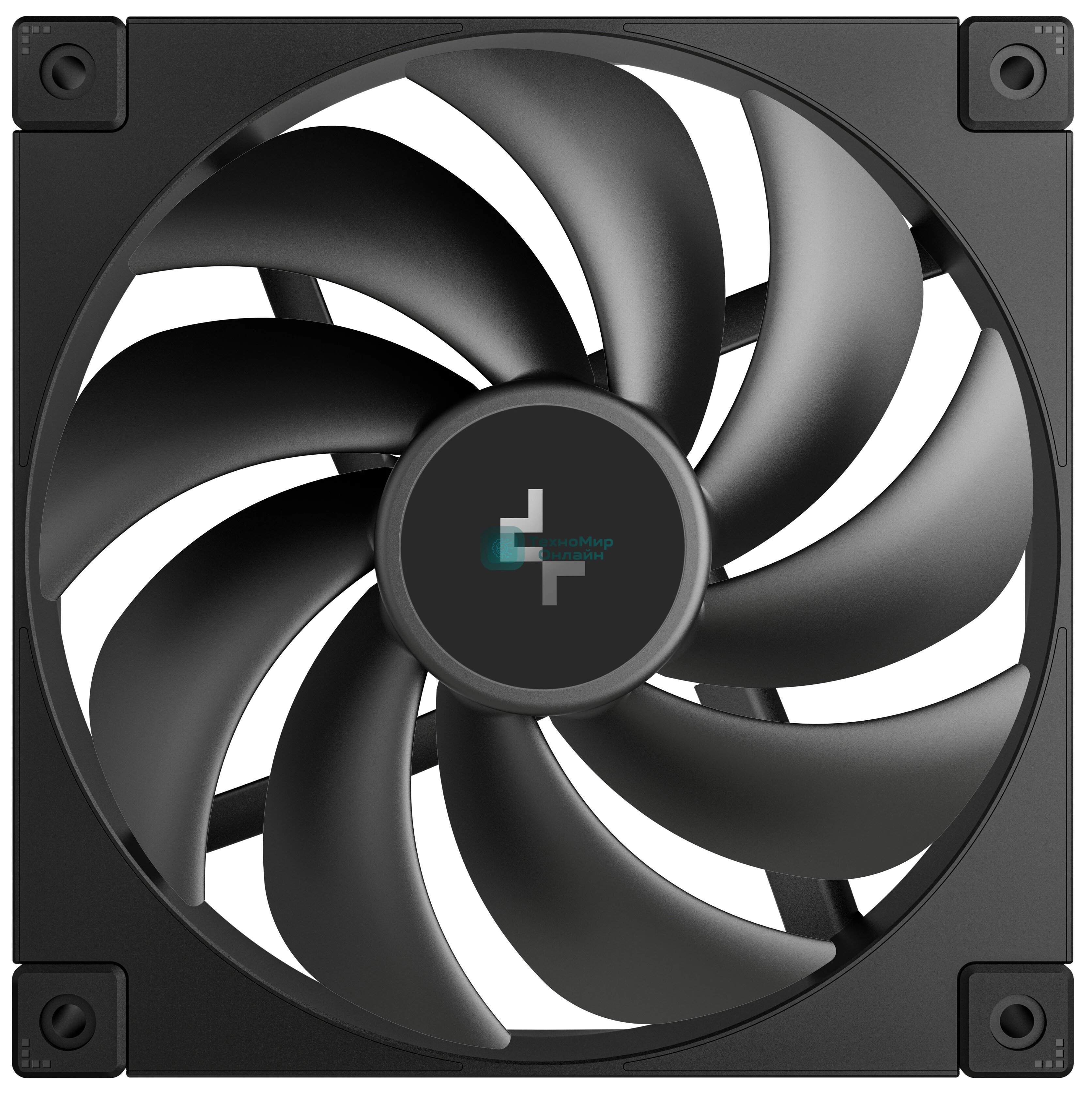 Вентилятор для корпуса DEEPCOOL FD14 черный, 140 мм, 1650 об/мин, 25.6 дБ, 4 pin