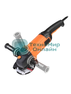 Угловая шлифовальная машина (УШМ) PATRIOT AG 190, тонкий корпус, пылезащищенная. Вт, Диск 180 мм