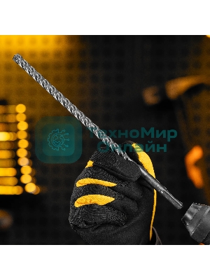 Бур по бетону Denzel цельная крестовая пластина, 10x265 мм, SDS PLUS