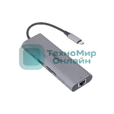 USB-концентратор Dahua 8 in 1 USB 3.1 Type-C to USB 3.0 + HDMI + RJ45 + SD/TF + PD Docking Station