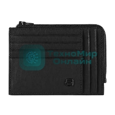 Картхолдер Piquadro Black Square PU1243B3R/N, натуральная кожа черный