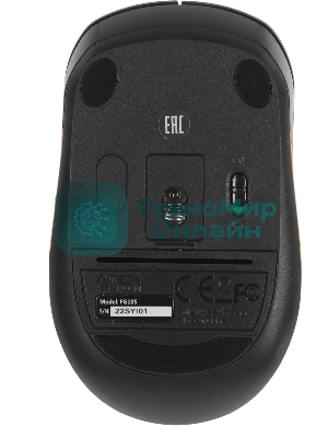 Мышь беспроводная A4Tech Fstyler FG10S черный/оранжевый, 2000 dpi, радиоканал, USB, кнопки - 4