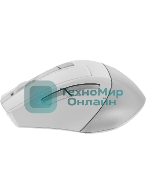 Мышь беспроводная A4Tech Fstyler FG35 серебристый/белый, 2000 dpi, радиоканал, USB, кнопки - 6