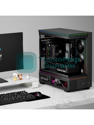 Кулер для процессора Thermalright Royal Knight 120 Digital Black (4-pin PWM, LED temp., 162mm, Ni/Cu, 6x6mm, 2x120mm, 80.45CFM/56.36CFM, 29.4dBA/28.4dBA, 2150RPM/1900RPM, S: 1200, 1700, 1851, 115X, 2011, 2066, AM4, AM5, black)