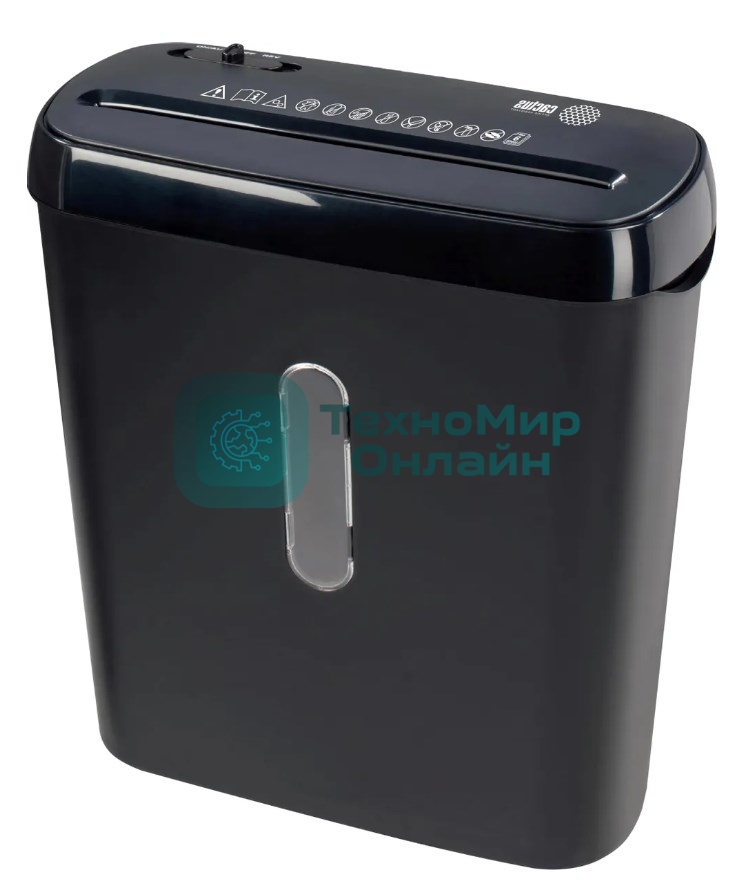 Шредер Cactus CS-SH-A1, (секр.Р-2) ленты 6.лист. 8лтр.