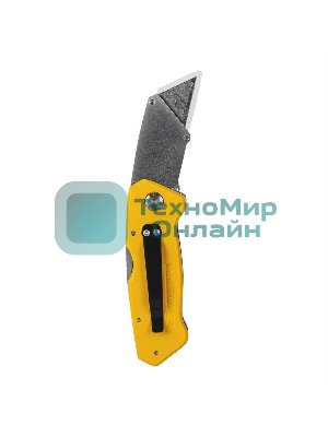 Строительный складной нож с Т-образным лезвием Deli DL006Z в комплекте 6 лезвий, сталь SK2, рукоятка из цинкового сплава