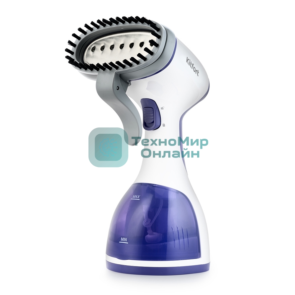 Отпариватель Kitfort KT-916-2 фиолетовый/белый, 1000 Вт, 15 г/мин, 260 мл