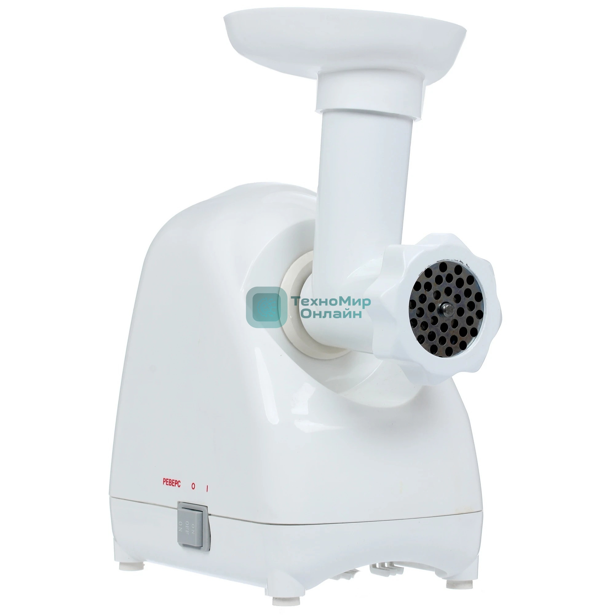 Мясорубка электрическая Белвар КЭМ-П2У-302-07 белый, 1500 Вт, 0.4 кг/мин, реверс, насадки - 3