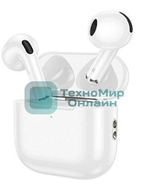 Наушники TWS Hoco EW78 белый, вкладыши, Bluetooth, до 4 ч.