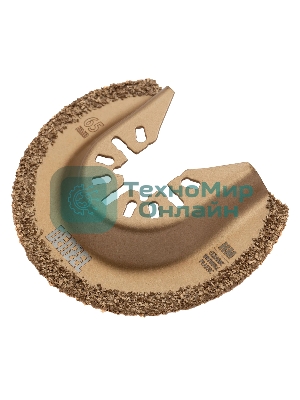 Насадка для МФИ Denzel режущая полукруг., HM, по плитке и дереву, 65 мм