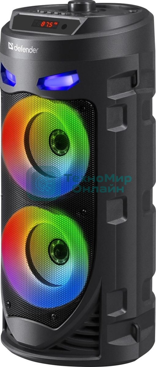 Портативная колонка Defender 16W черный CRASHBOOM