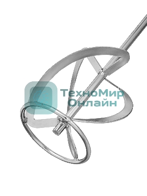 Насадка для миксера Сибртех, для тяжелых растворов,140 х 590 мм, оцинкованная,хвостовик резьба М14