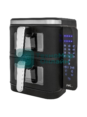 Аэрогриль JVC JK-MB105 черный, 3400 Вт, 12 л, сенсор, 10 программ