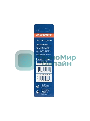 Сверло EDGE by PATRIOT по дереву спиральное 6 мм, W-образная заточка, 1 шт в блистере