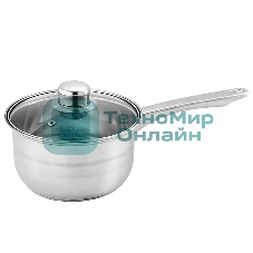 Ковш WEBBER BE-155/2 из нерж стали со стеклянной крышкой (d=16; 1.9 л) (12)