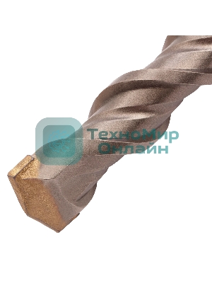 Бур по бетону Denzel двойная спираль, Cobalt W-tip, 22x460 мм, SDS PLUS