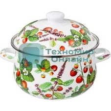 Кастрюля эмалированная AGNESS 934-562 Фруктовая корзина, 2.8 л