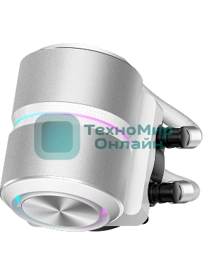 Система охлаждения Water Cooling System PCCooler DE360 Pro WH (300W, 360мм, White, ARGB Pump, Fans: 3x120мм, 86.73CFM, 32dBA, 2200RPM/Pump height 57мм, 28dBA, 3200RPM, Rad thickness 27мм/S: 1851, 1700, 1200, 115X, AM5, AM4, AM3)