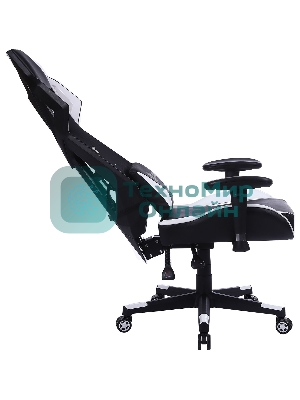 Кресло Cactus CS-CHR-090BLW черный, экокожа