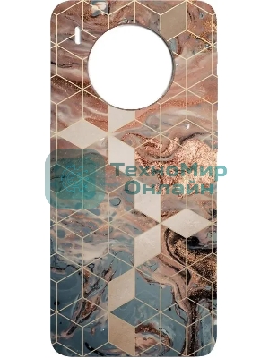 Чехол (клип-кейс) Gresso Meridian, для Honor 50 Lite, золотистый/синий gr17aaae8878