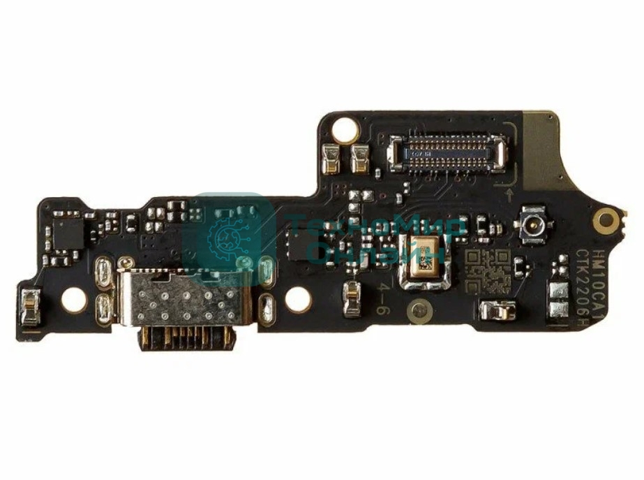 Шлейф с разъемом зарядки для Xiaomi Redmi 10 2022