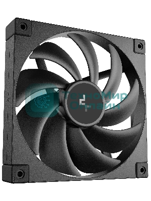 Вентилятор для корпуса DEEPCOOL FD14 черный, 140 мм, 1650 об/мин, 25.6 дБ, 4 pin