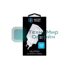 Сетевое зарядное устройство Qumo Energy PD 35W (Charger 0074), два порта: Type-C PD + Type-C PD, белый
