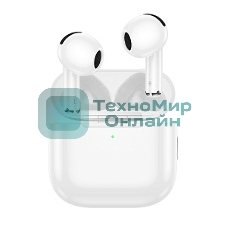 Наушники TWS Hoco EW78 белый, вкладыши, Bluetooth, до 4 ч.