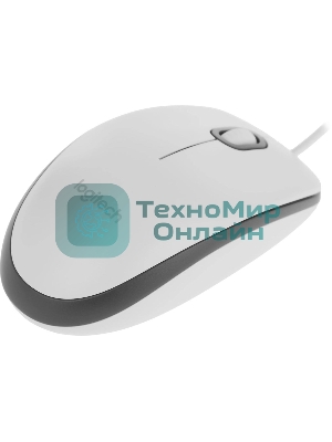 Мышь проводная Logitech M100 белый, 1000 dpi, USB, кнопки - 3
