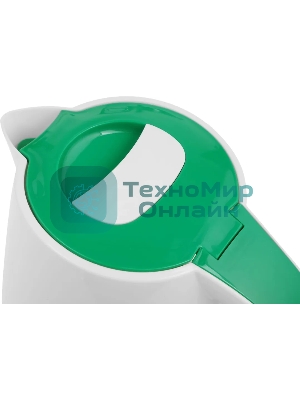 Чайник электрический Великие Реки Томь-1 белый/зеленый