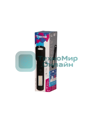 Фонарь ручной аккумуляторный КОСМОС KOC134Lit черный