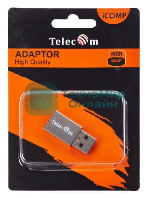 Переходник OTG USB 3.1 Type-C/F --> USB 3.0 A/M Telecom TA432M