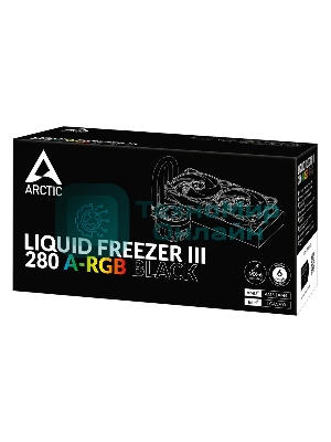 Жидкостная система охлаждения Arctic Liquid Freezer III 280 A-RGB черный, 140 мм, алюминий, 2800 об/мин, 30 дБ, 4 pin, 320 Вт