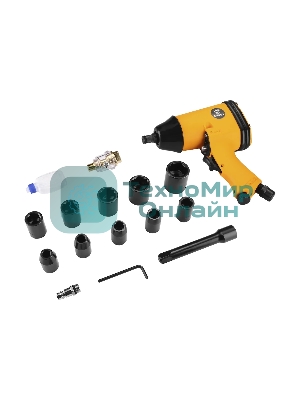 Гайковерт Deko DKPT01 SET 3 142л/мин красный/черный