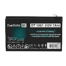 Аккумуляторная батарея ExeGate DT 1207 (12V 7Ah, клеммы F2)