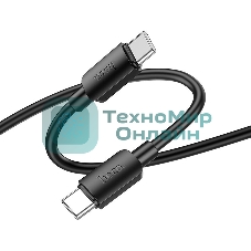 Кабель Hoco X96 Hyper TYPE-C TO TYPE-C USB Type-C (m)-USB Type-C (m) 1м черный коробка