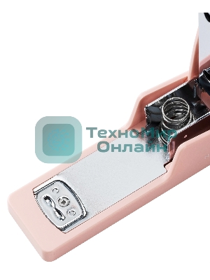 Степлер Deli ENS084 Nusign 24/6 26/6 (20 листов) розовый 100 скоб, коробка