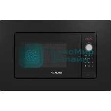 Встраиваемая микроволновая печь Bosch BEL653MB3 черный, 25 л, 800 Вт, переключатели - поворотный механизм/сенсор