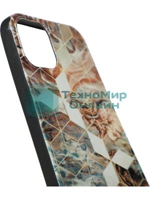 Чехол (клип-кейс) Gresso Meridian, для iPhone 13, золотистый/синий gr17aaae8888