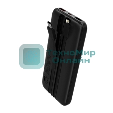 Портативный аккумулятор MORE CHOICE (4620202552792) PB35-10 10000mAh 2USB+1Type-C 3.0A 22.5W+PD20W+QC3.0, черный