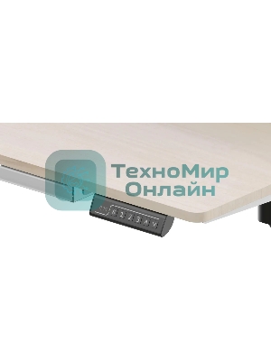 Стол для компьютера Cactus CS-EDL-DWT столешница ДСП светлый дуб каркас белый 120x71x60см