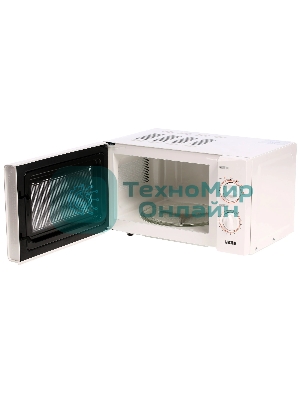 Микроволновая печь Mystery MMW-2013 белый, 20 л, 800 Вт, переключатели - поворотный механизм