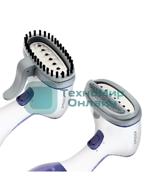 Отпариватель Kitfort KT-916-2 фиолетовый/белый, 1000 Вт, 15 г/мин, 260 мл