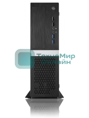 Компьютерный корпус Foxline FL-211-TFX300S с блоком питания 300Вт, mATX case, black, w/PSU TFX 300W, w/2xUSB2.0+2xUSB3.0, w/pwr cord, w/8cm FAN