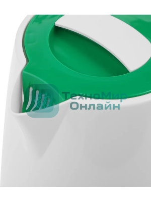 Чайник электрический Великие Реки Томь-1 белый/зеленый