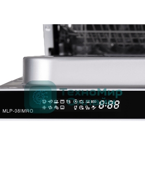 Встраиваемая посудомоечная машина Maunfeld MLP-08PRO, серебристый, 44.8 см, 10 компл., 47 дБ, класс A++